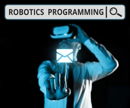 Inspiration showing sign Robotics Programming. Business overview software that 스톡 사진
