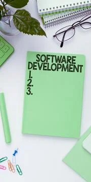 Inspiration showing sign Software Development. Internet Concept software is Stockfoto's