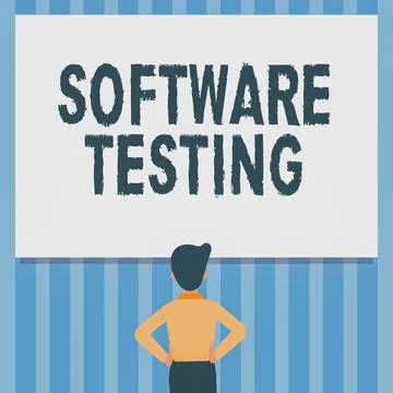 Inspiration showing sign Software Testing. Conceptual photo investigation 스톡 일러스트