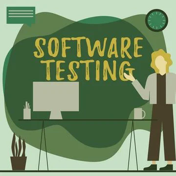 Inspiration showing sign Software Testing. Business idea investigation provide Stock Illustration