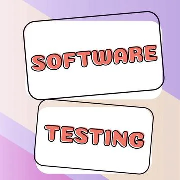 Inspiration showing sign Software Testing. Business overview activity to check Stock Illustration