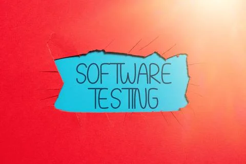 Inspiration showing sign Software Testing. Business overview activity to check Stock Photos
