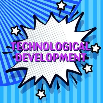 Inspiration showing sign Technological Development. Word for Invention or Illustrazione stock