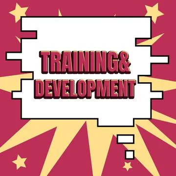 Inspiration showing sign Training Development. Word Written on Organize Stock Illustration