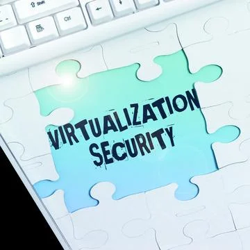 Inspiration showing sign Virtualization Security. Business overview application Foto stock