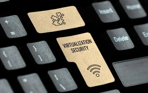 Inspiration showing sign Virtualization Security. Word for application of Stock Photos