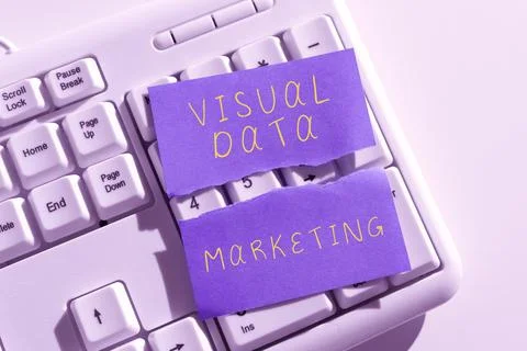Inspiration showing sign Visual Data Marketing. Business showcase Use images to Stock Photos