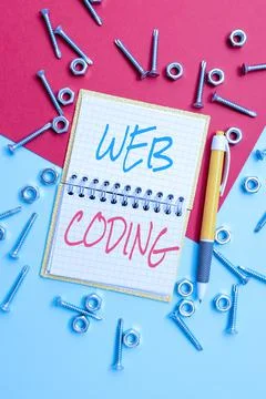 Inspiration showing sign Web Coding. Business approach work involved in Photos