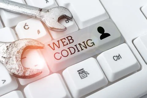 Inspiration showing sign Web Coding. Business idea work involved in developing a Foto stock