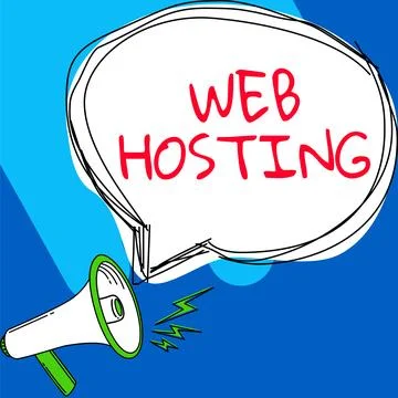 Inspiration showing sign Web Hosting. Business showcase The activity of Stock Illustration