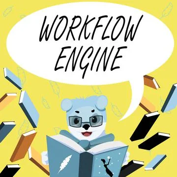 Inspiration showing sign Workflow Engine. Business showcase software application Stock Illustration