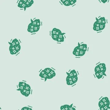 Inspiration speech bubble glyph seamless pattern Illustrazione stock