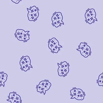 Inspiration speech bubble line seamless pattern 库存插图
