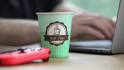 Inspiration strikes. A programmer is working on the next big thing. Innovation Stock Footage 142888274