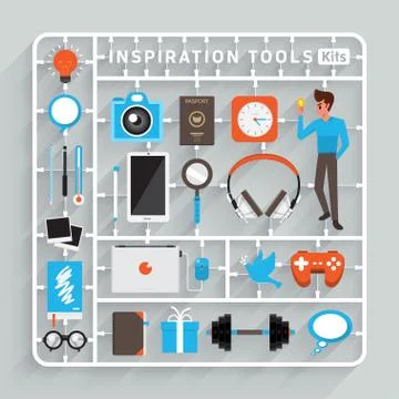 Inspiration Tools Stock Illustration