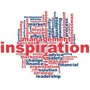 Inspiration word cloud 스톡 일러스트