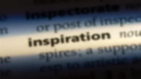 Inspiration word in a dictionary. Stock Footage 99561390