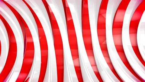 An inspirational 3d rendering of half round and tunnel looking plates advanci Illustrazione stock