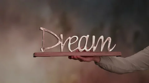 An Inspirational Dream Sign Display designed for creating an impactful Vidéo 293790162