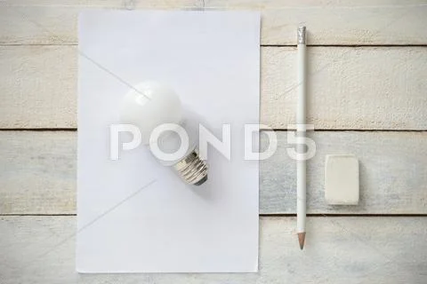 Inspirational image representing the simplicity of a good idea Stock Photos