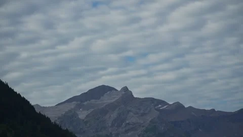 Inspirational Mountain Time Lapse with Clouds – Swiss Alps Scenic Background Stock Footage 315495488