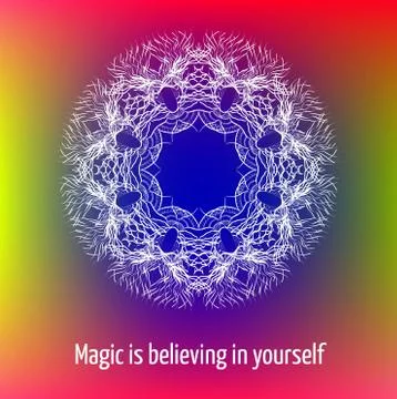 Inspirational quote on blurred background Stock Illustration
