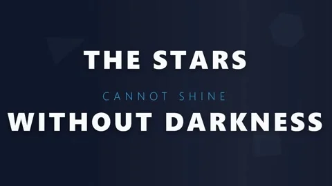 Inspirational quote on dark background. Stock Footage 342390658
