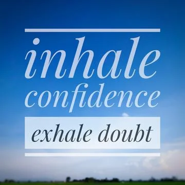 Inspirational quote image. Stock Photos
