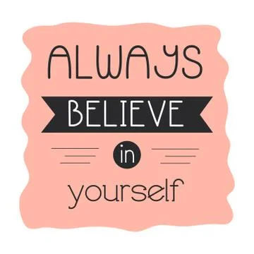 Inspirational quote, motivation Typography pattern 스톡 일러스트