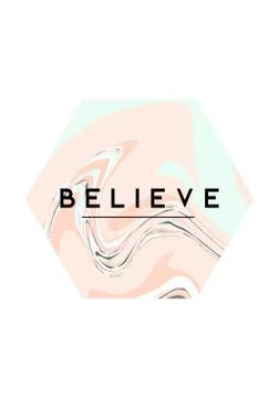 Inspirational Quote Poster Stock Illustration