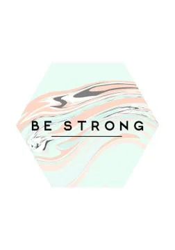 Inspirational Quote Poster Illustrazione stock