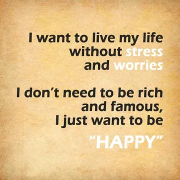 Inspirational quote by unknown source on old paper background 库存插图