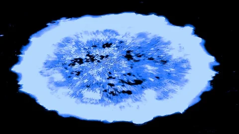 Inspirational Space Motion In Dark Blue Color Stock Footage 101980202