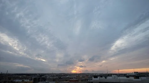 Inspirational Sunset full HD timelapse over rome skyline from an high view Stock Footage 103233720