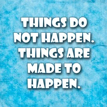 Inspirational Typographic Quote Stock Illustration