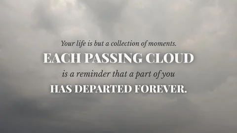 Inspirational typography layout featuring the quote Your life is but a coll.. Stock Photos