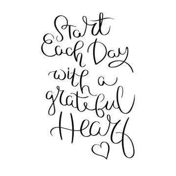Inspirational vector hand drawn quote. Ink brush lettering isolated on white  Stock Illustration