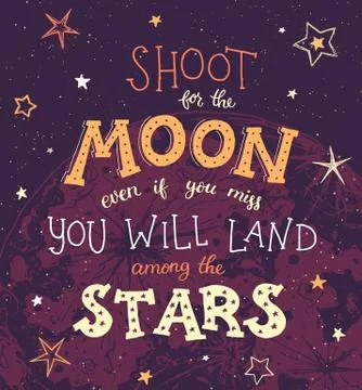 Inspirational vector typography Stock Illustration