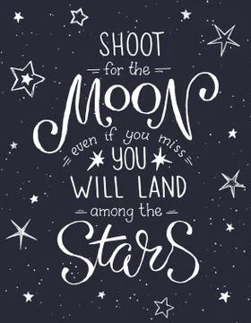 Inspirational vector typography Stock Illustration