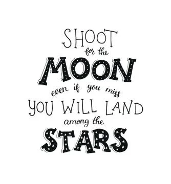 Inspirational vector typography Stock Illustration