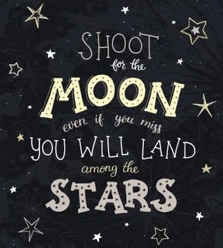 Inspirational vector typography Illustrazione stock