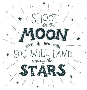 Inspirational vector typography Illustrazione stock