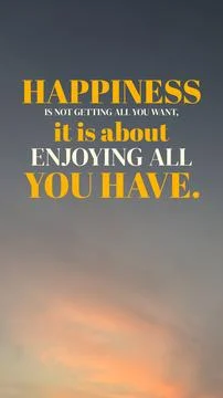 Inspirational vertical typography layout features motivational quote text, .. Stock Photos