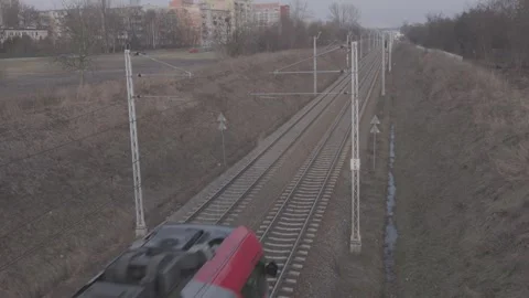 Inspire Audiences with this 8K Log Train Footage Stock Footage 256047321