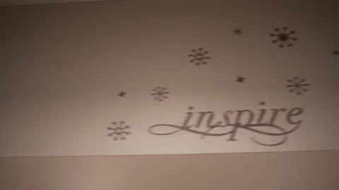 Inspire Believe Wall Decorations Stock Footage 88013355