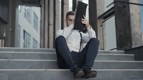 Inspired creative young smart start-up entrepreneur coming up with successful Stock Footage 138836419