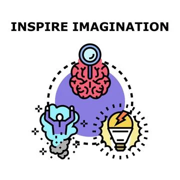 Inspiring creative imagination and generating new ideas Stock Illustration