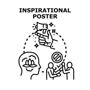 Inspiring mindset and stopping conflicts through motivational communication Stock Illustration