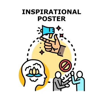 Inspiring mindset and stopping conflicts through motivational communication Stock Illustration