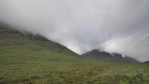 Inspiring time lapse in a Cloudy Day Reflected in a Quiet Small River 스톡 동영상 97359599